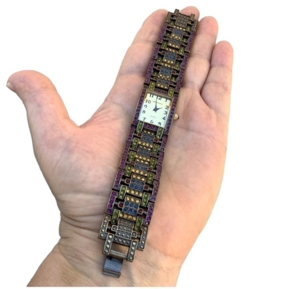 Heidi Daus Colorful Crystal Quartz Watch